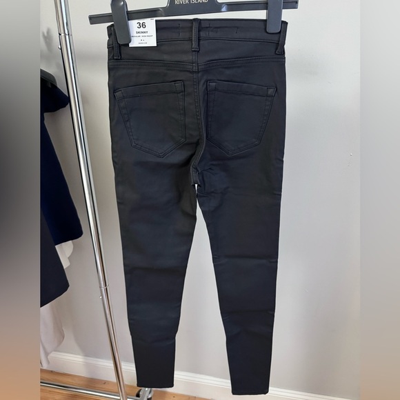 NWT Waxed Skinny High Waist Regular Pants in Size 4 - Picture 3 of 13